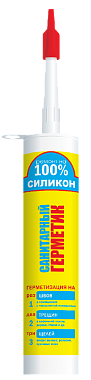 Ремонт на 100% S герметик силиконовый санитарный, бесцветный, 260 ml (1 кор - 24шт), Эстония